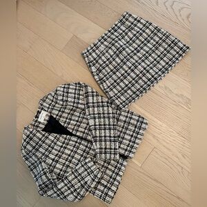 Babaton Tweed Blazer and Skirt Set